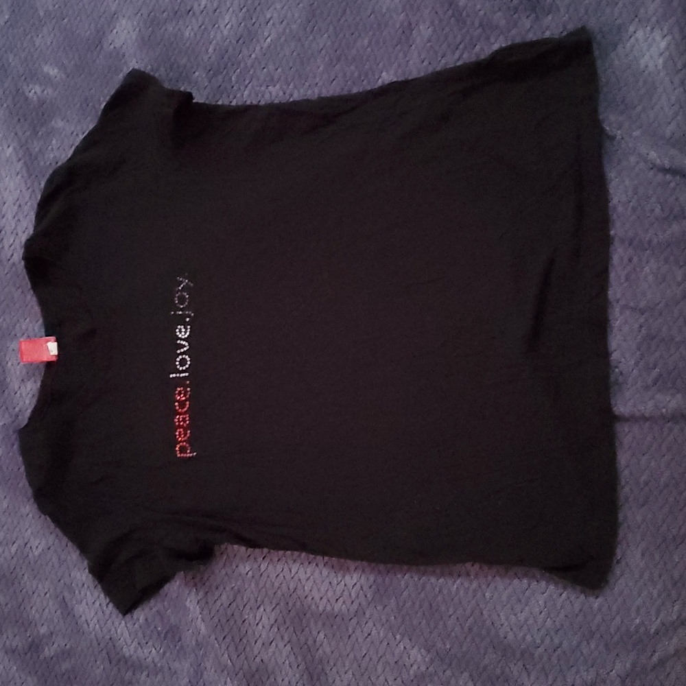 Blinged holiday tee